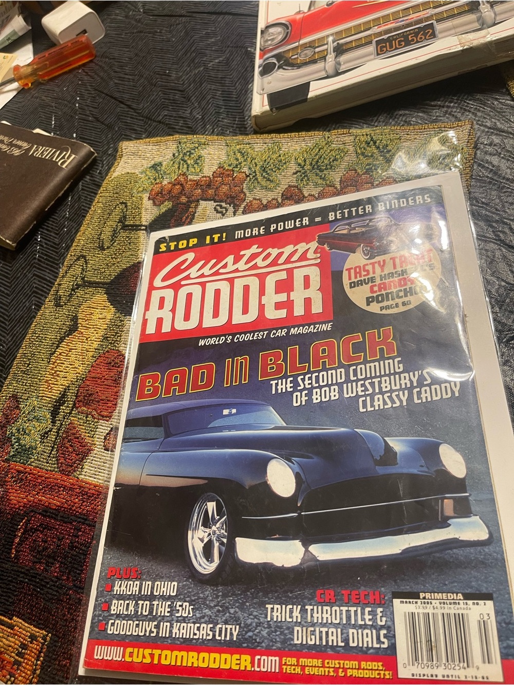 Custom Rodder March 2005, KKOA 24th, 49 Caddy, 60 Pontiac